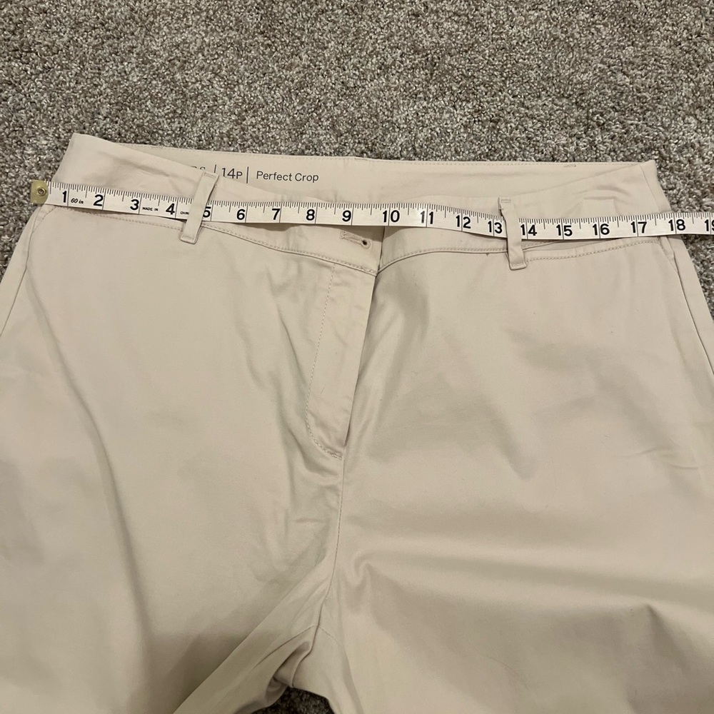 Talbots Perfect Crop with Button Detail at the hem, 14P - Picture 5 of 6